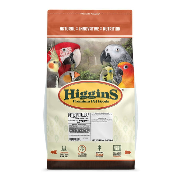 HIGGINS SUNBURST GOURMET NATURAL SM AVIAN TREAT